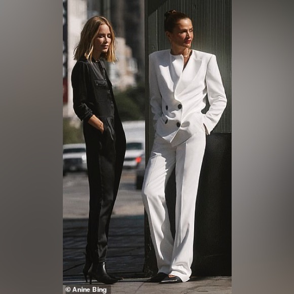 ANINE BING x Helena Christensen Rosalie jumpsuit - XS, 100% black silk - Picture 12 of 12